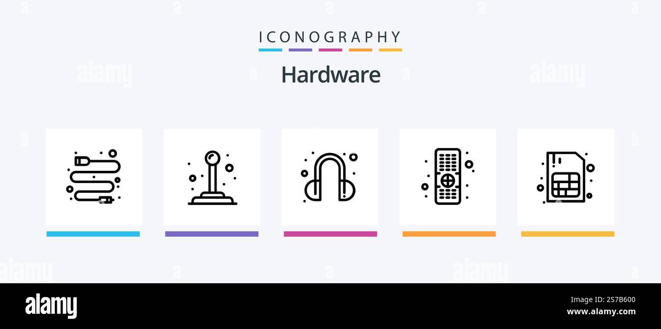 Hardware Line 5 Icon Pack Including . tv. television. television. cable ...