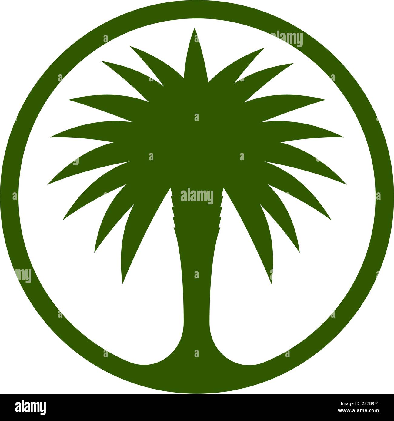 Date tree palm logo vector illustration flat design Stock Vector Image ...