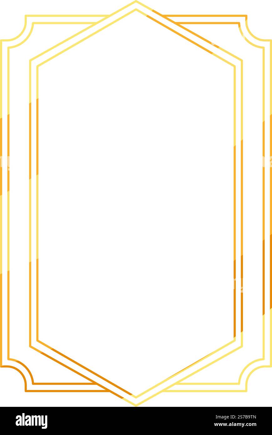 elegant golden frame Stock Vector Image & Art - Alamy