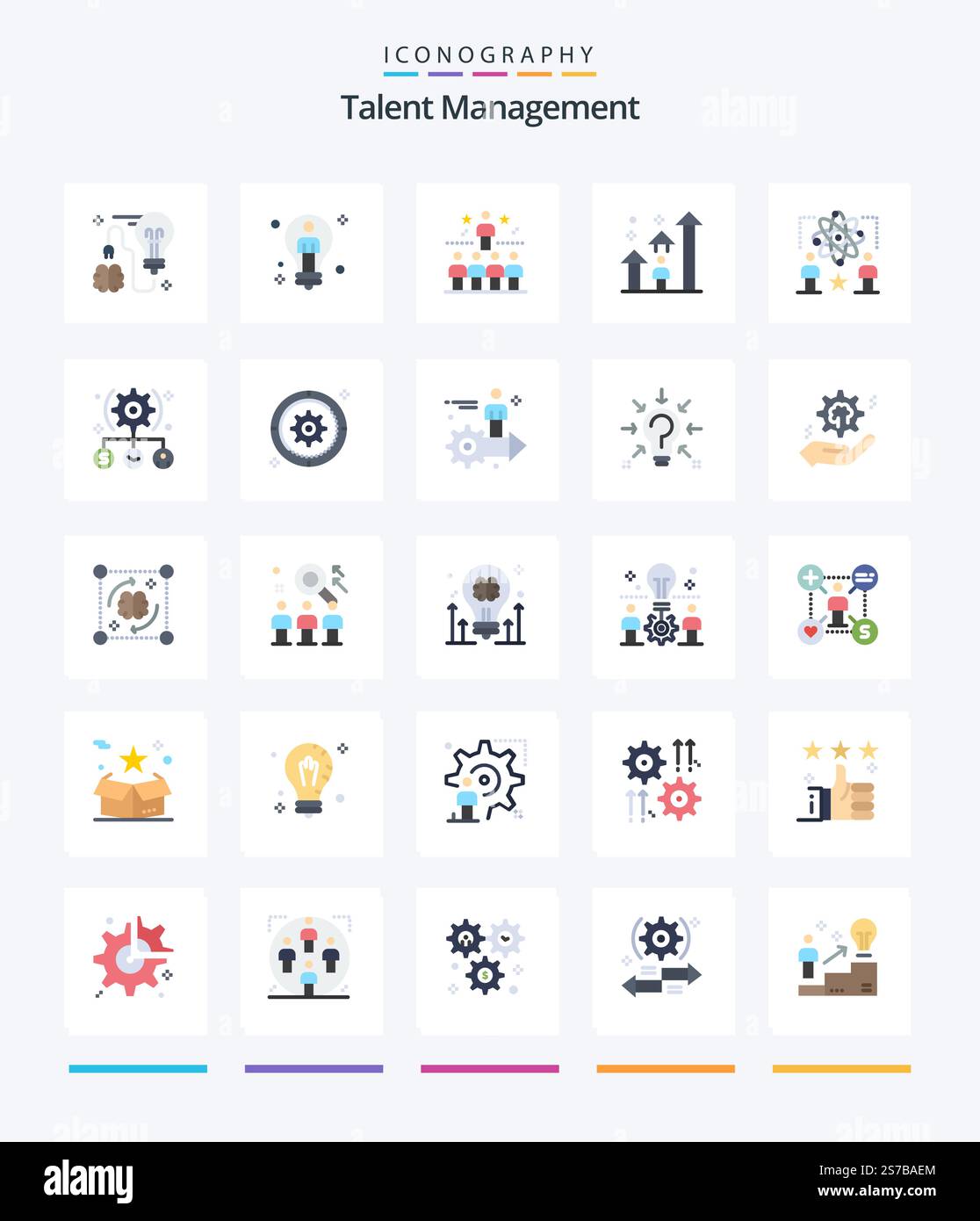 Creative Talent Management 25 Flat icon pack Such As arrow. man. man ...