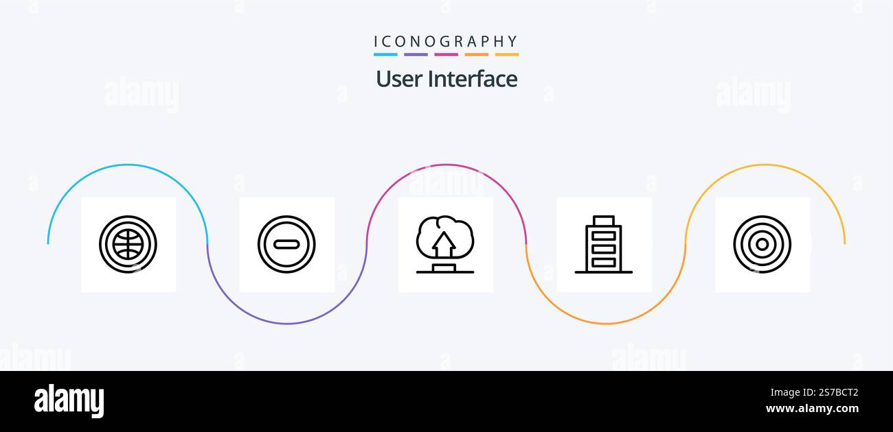 User Interface Line 5 Icon Pack Including user. interface. interface ...