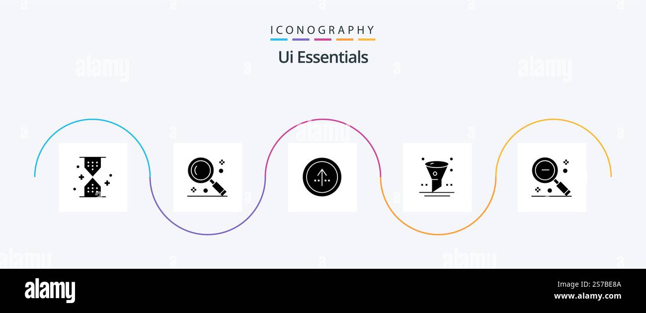 Ui Essentials Glyph 5 Icon Pack Including interface. browser. search ...