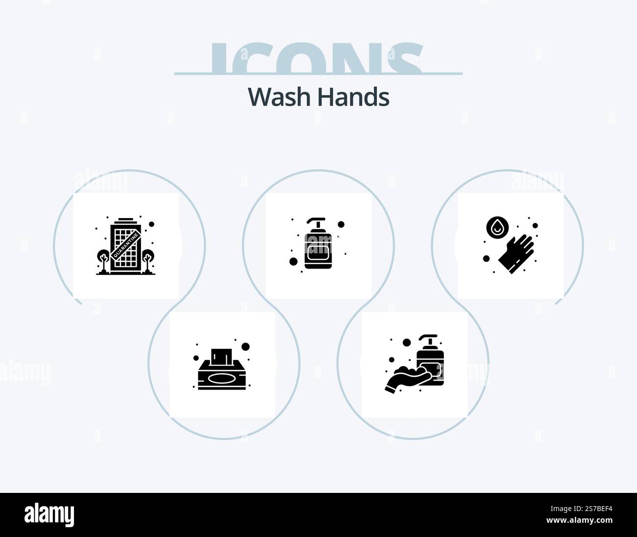 Wash Hands Glyph Icon Pack 5 Icon Design. washing. hands. building ...