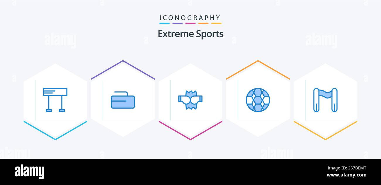 Sport 25 Blue icon pack including . sport. fight. finish. soccer Stock ...