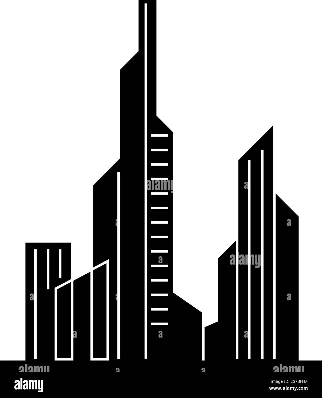 Modern City skyline vector illustration in flat design Stock Vector ...