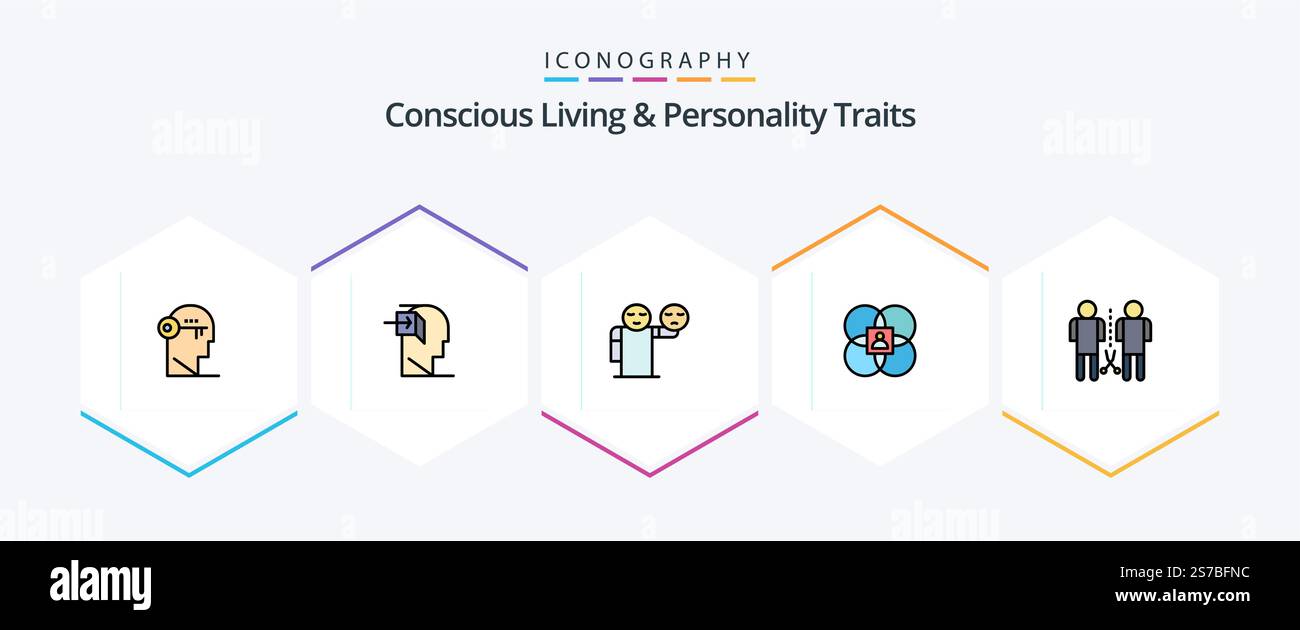 Concious Living And Personality Traits 25 FilledLine icon pack ...