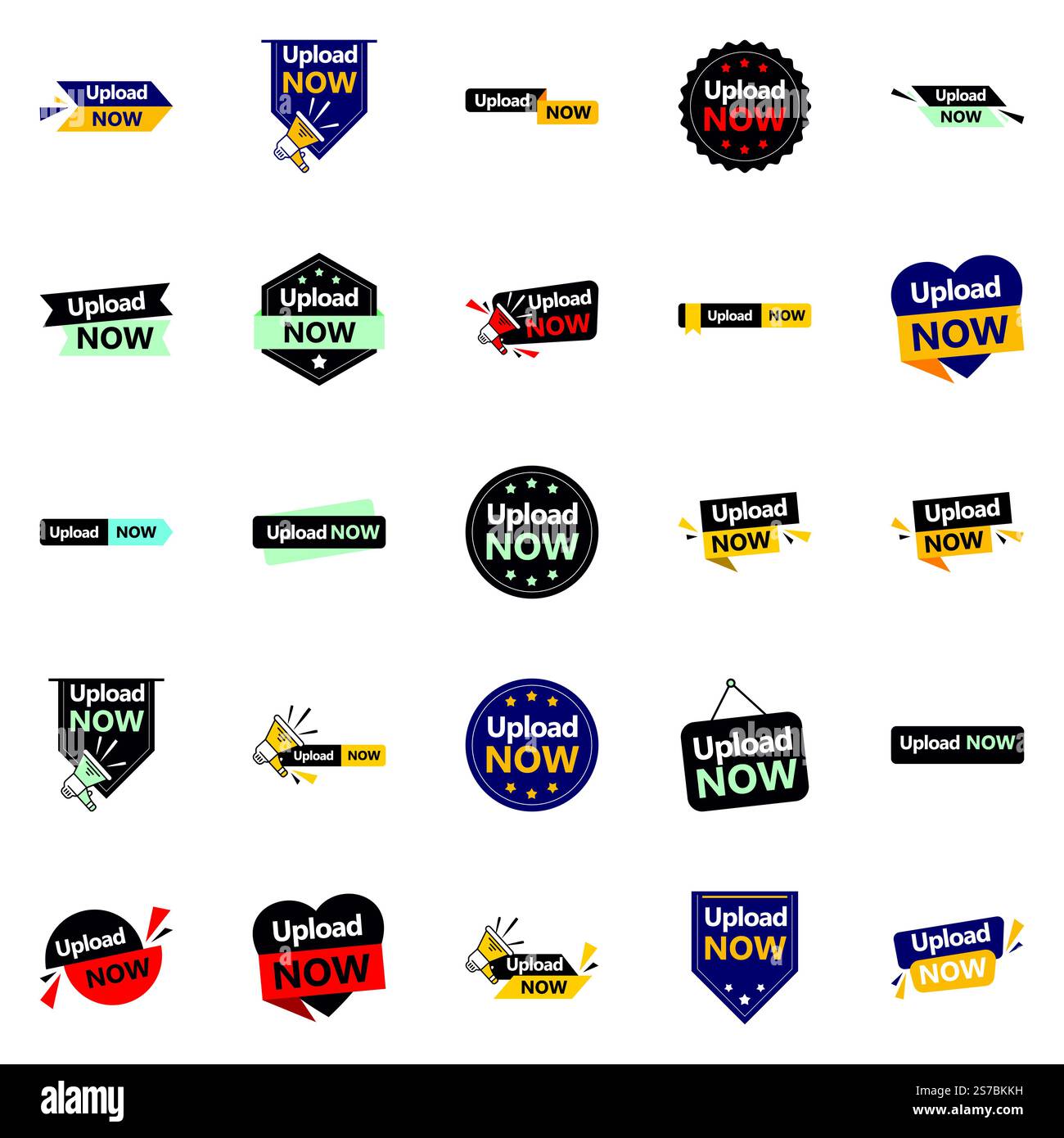 25 Customizable Vector Designs in the Upload Now Bundle Perfect for ...