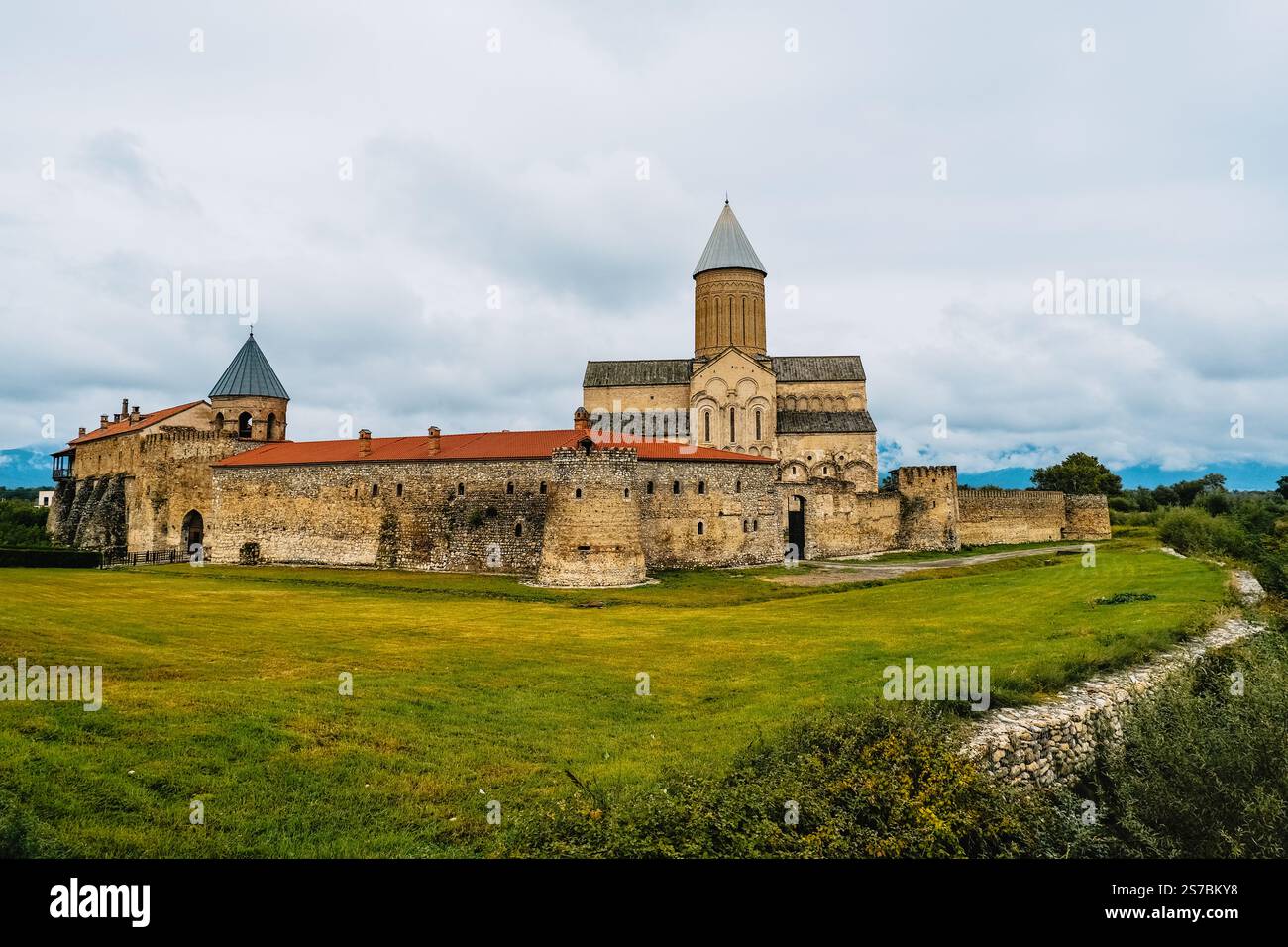 Alaverdi Monastery in Kakheti, Georgia. A historic Orthodox church with ...