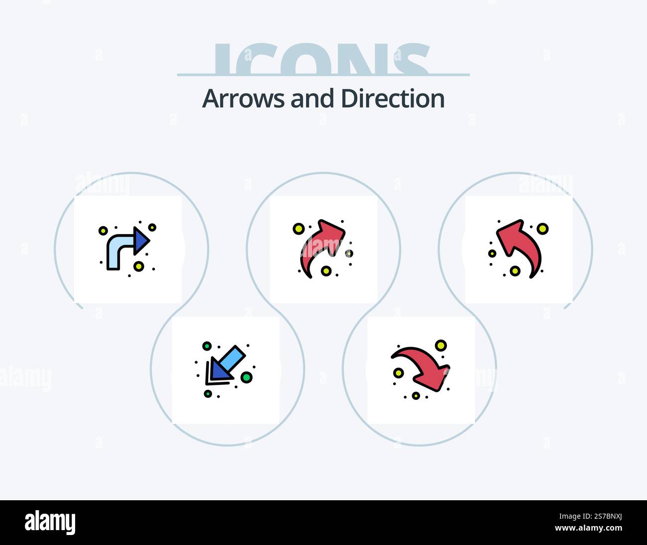 Arrow Line Filled Icon Pack 5 Icon Design. up. arrow. arrow. keyboard ...