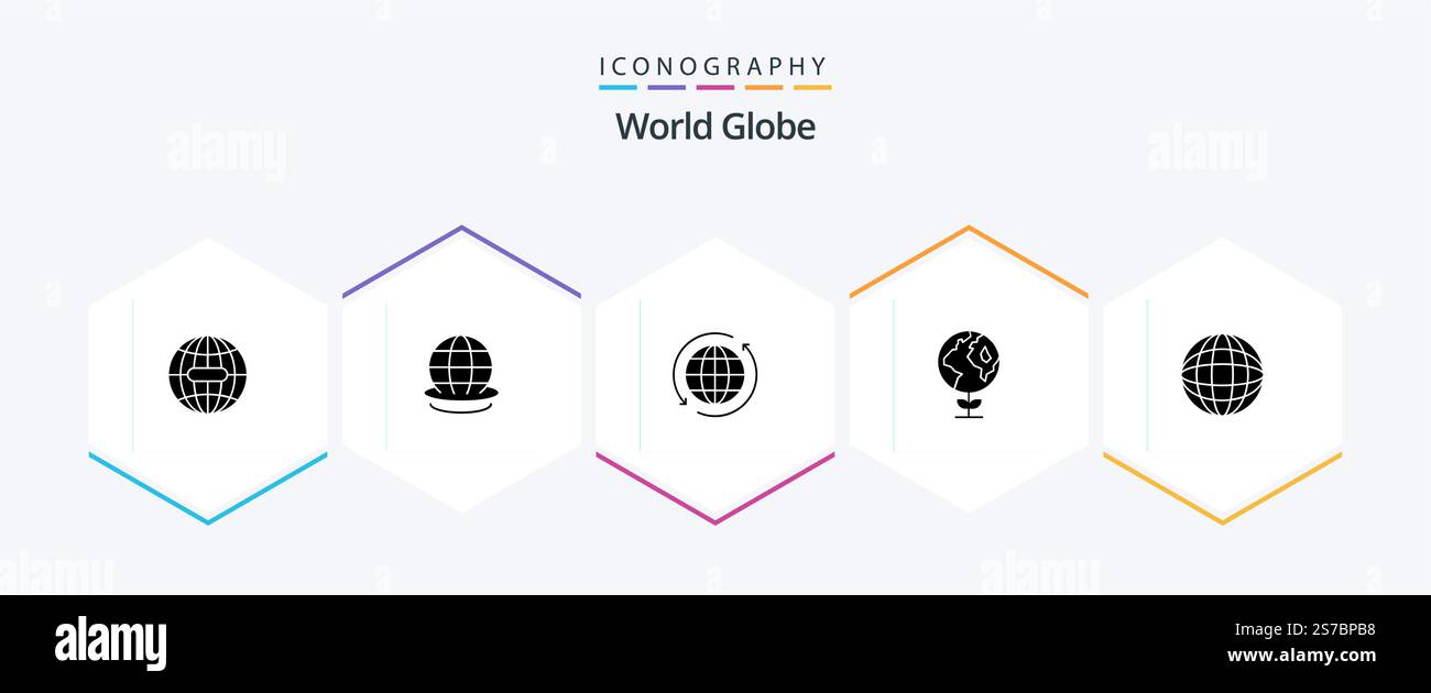 Globe 25 Glyph icon pack including internet. globe. global. ecology ...