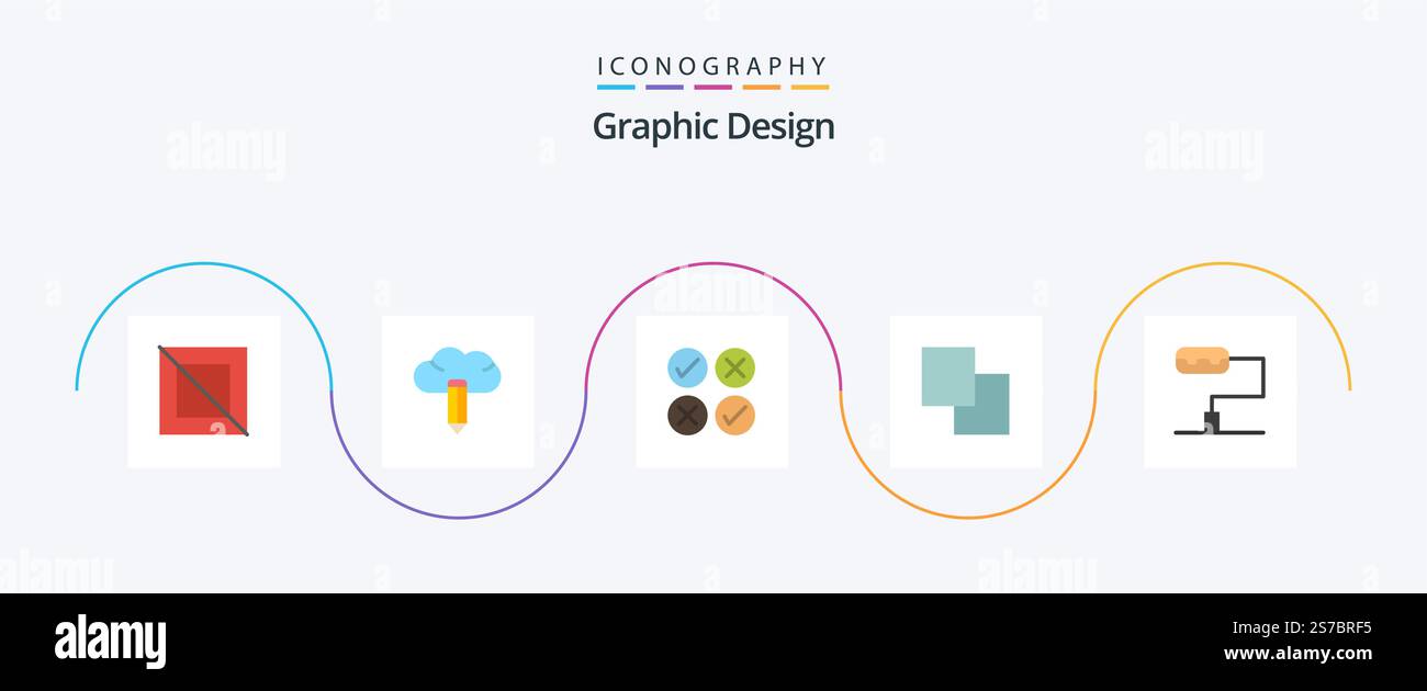 Design Flat 5 Icon Pack Including . design. swap Stock Vector Image ...