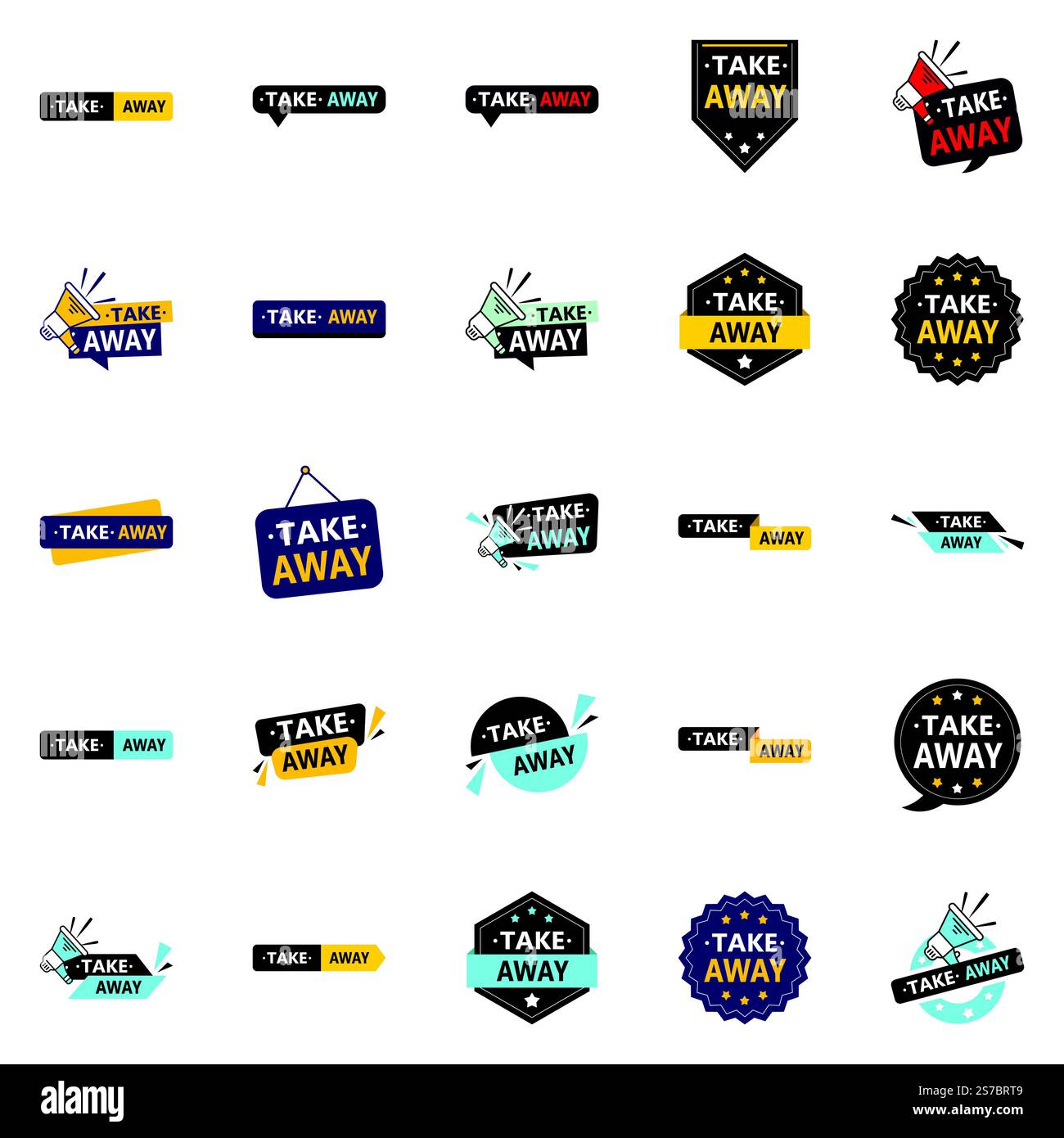 The Take Away Vector Pack 25 Impactful Designs for Food Outlets and ...