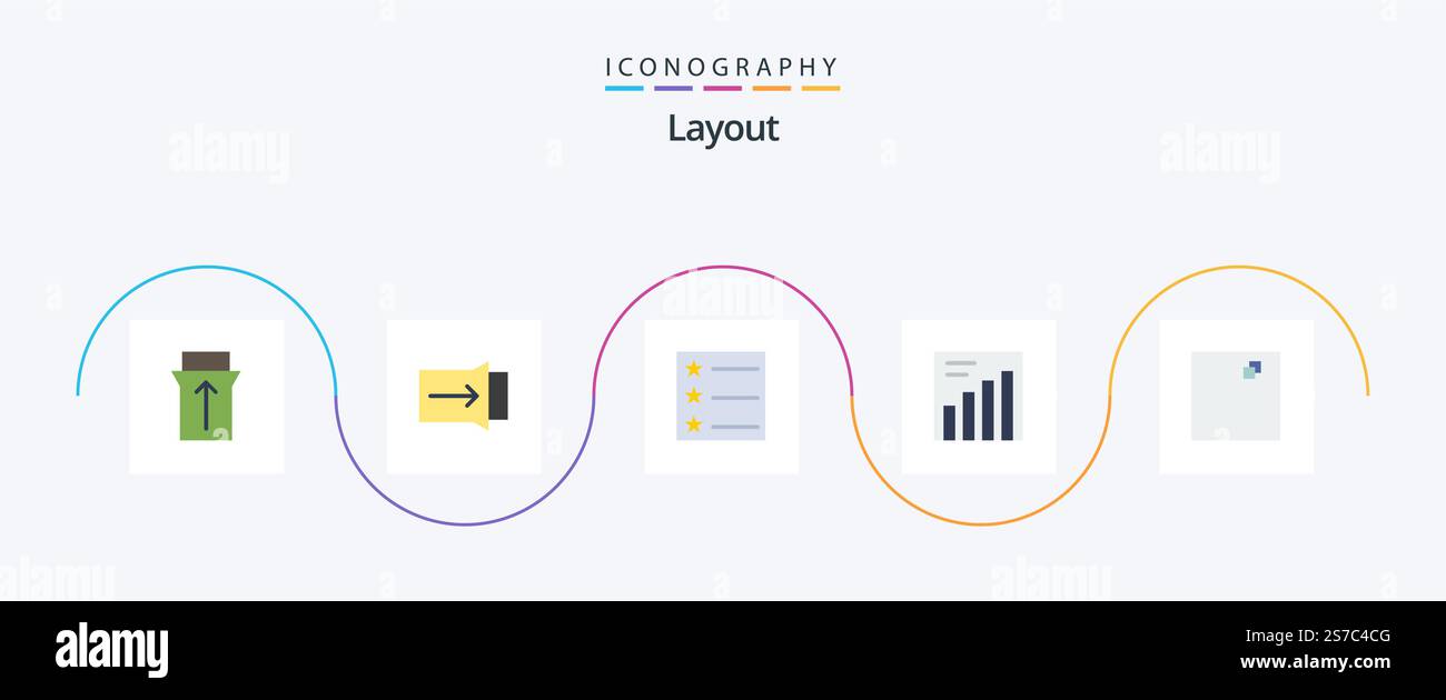 Layout Flat 5 Icon Pack Including . view Stock Vector Image & Art - Alamy