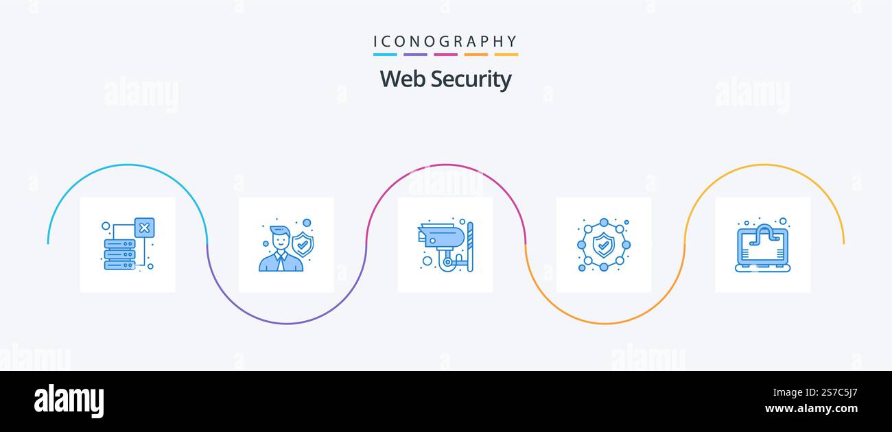Web Security Blue 5 Icon Pack Including computer virus. security ...