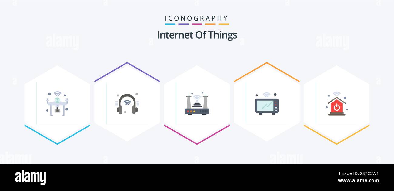Internet Of Things 25 Flat icon pack including oven. iot. internet of ...