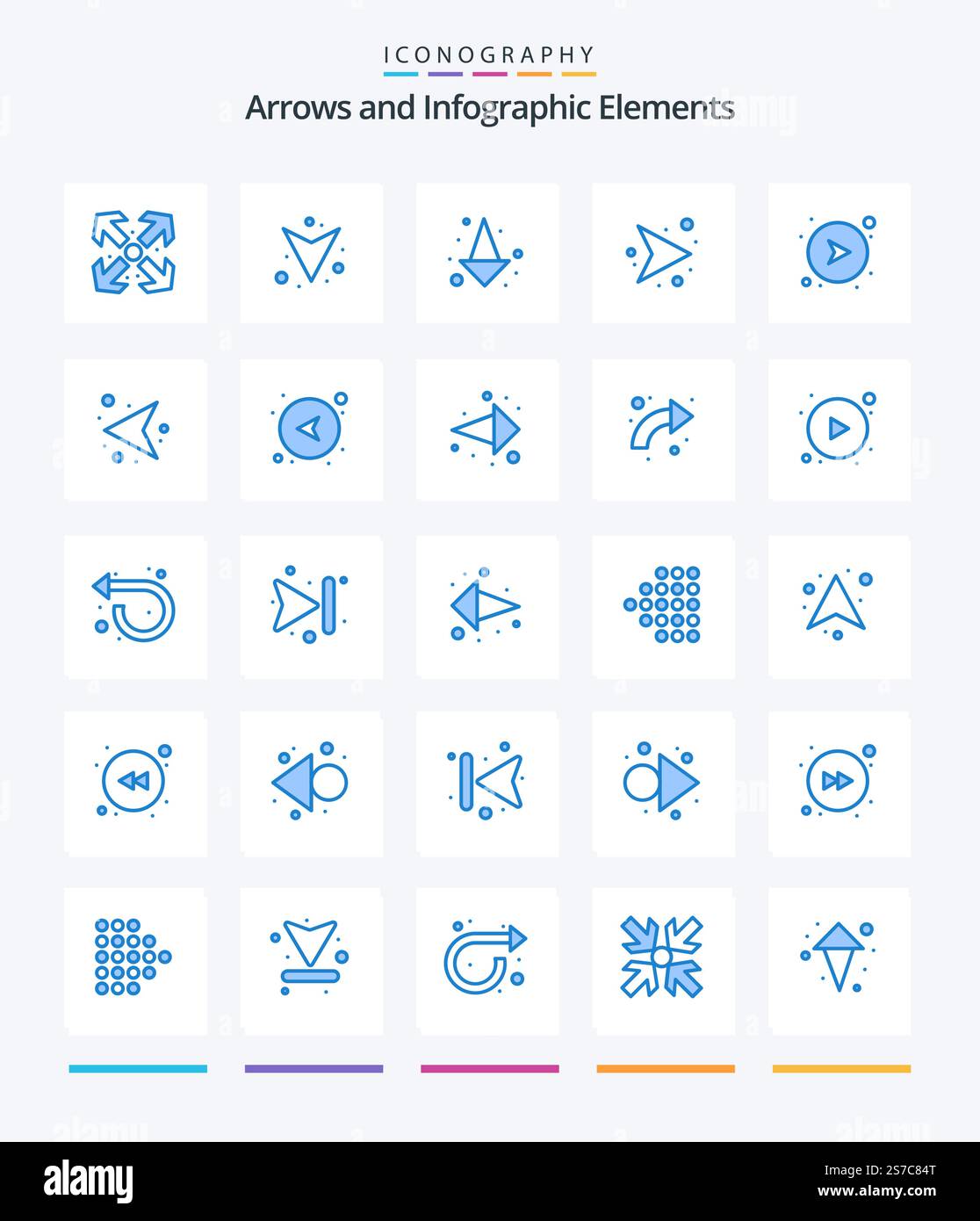Creative Arrow 25 Blue icon pack Such As arrow. direction. network ...