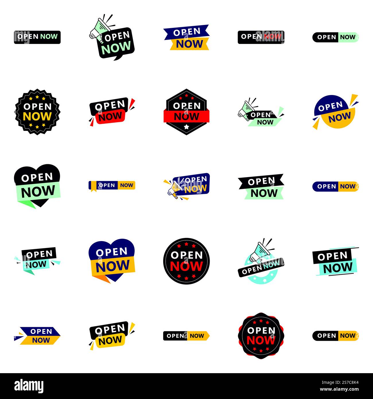 Open now collection 25 different designs for different needs Stock ...