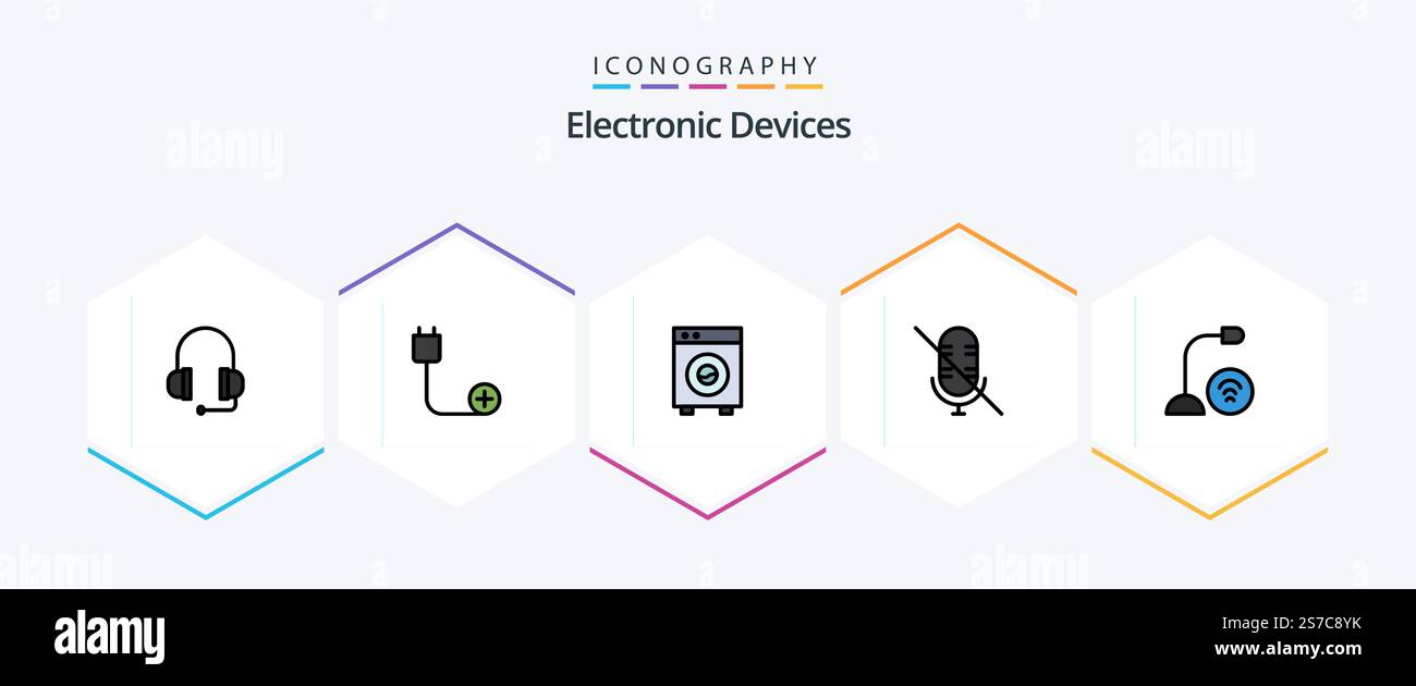 Devices 25 FilledLine icon pack including devices. mute. automation ...