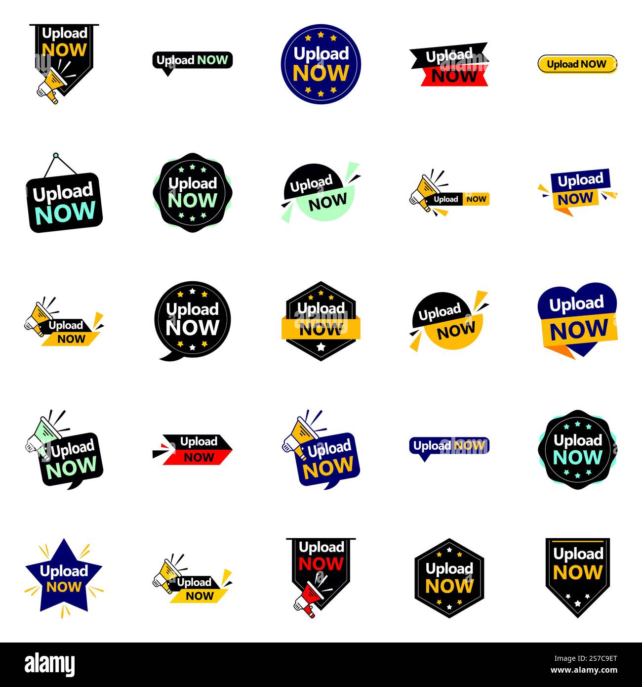 Upload Now Bundle 25 fully editable Vector Designs for your advertising ...
