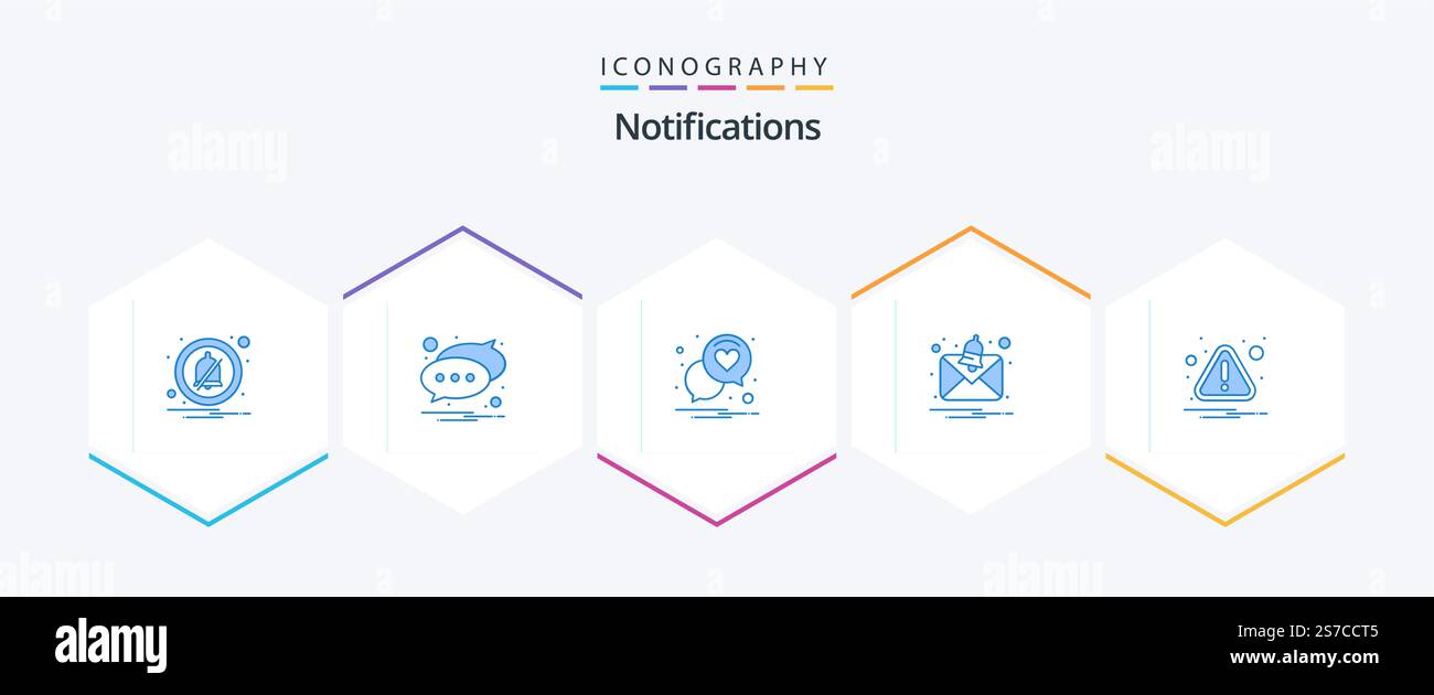 Notifications 25 Blue icon pack including attention. caution. heart ...