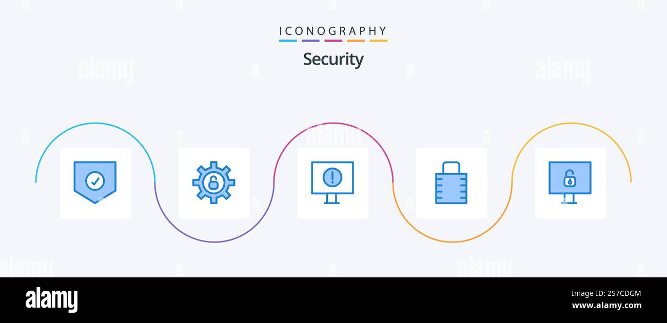 Security Blue 5 Icon Pack Including . lock. error. computer. protect ...
