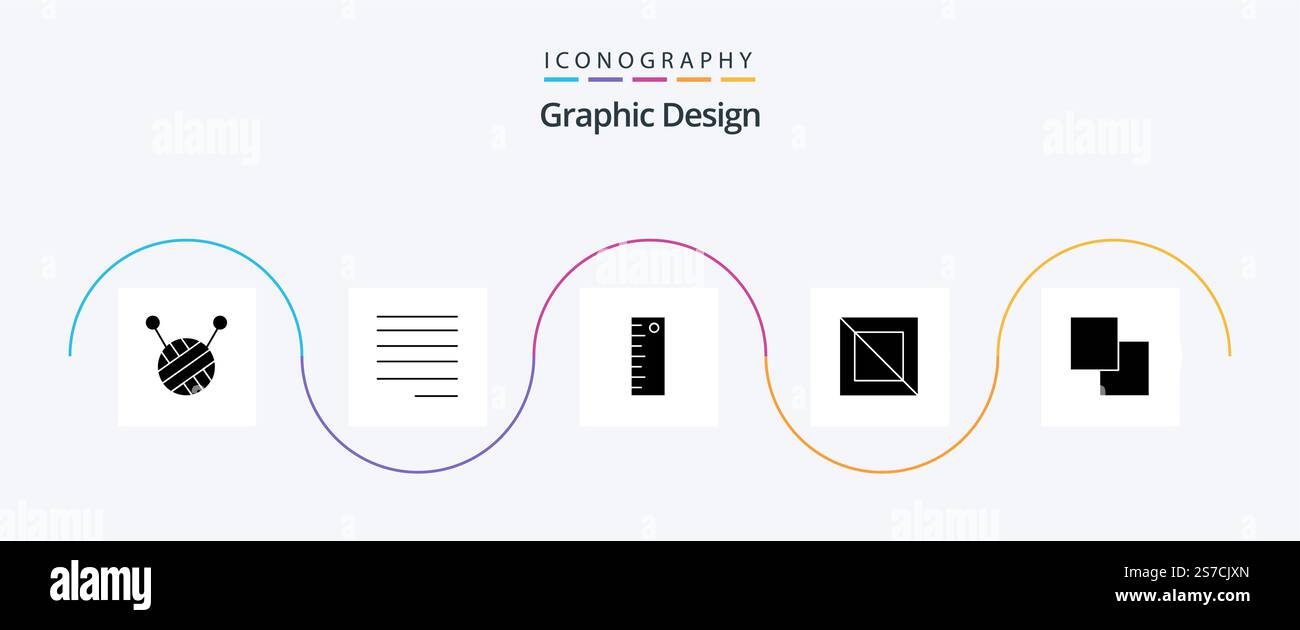 Design Glyph 5 Icon Pack Including . design. swap Stock Vector Image ...