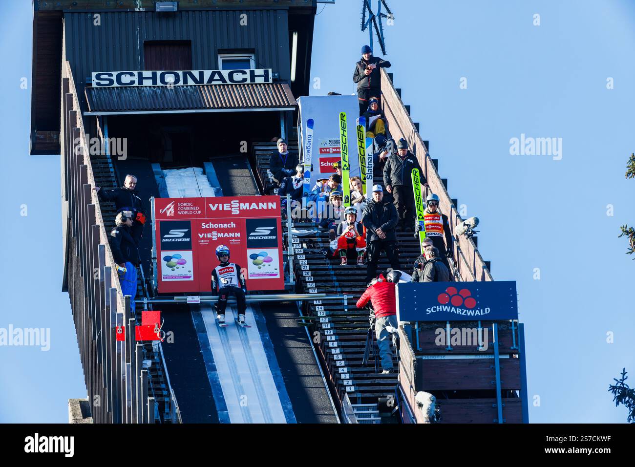 19 January 2025, Baden-Württemberg, Schonach im Schwarzwald: Nordic ...