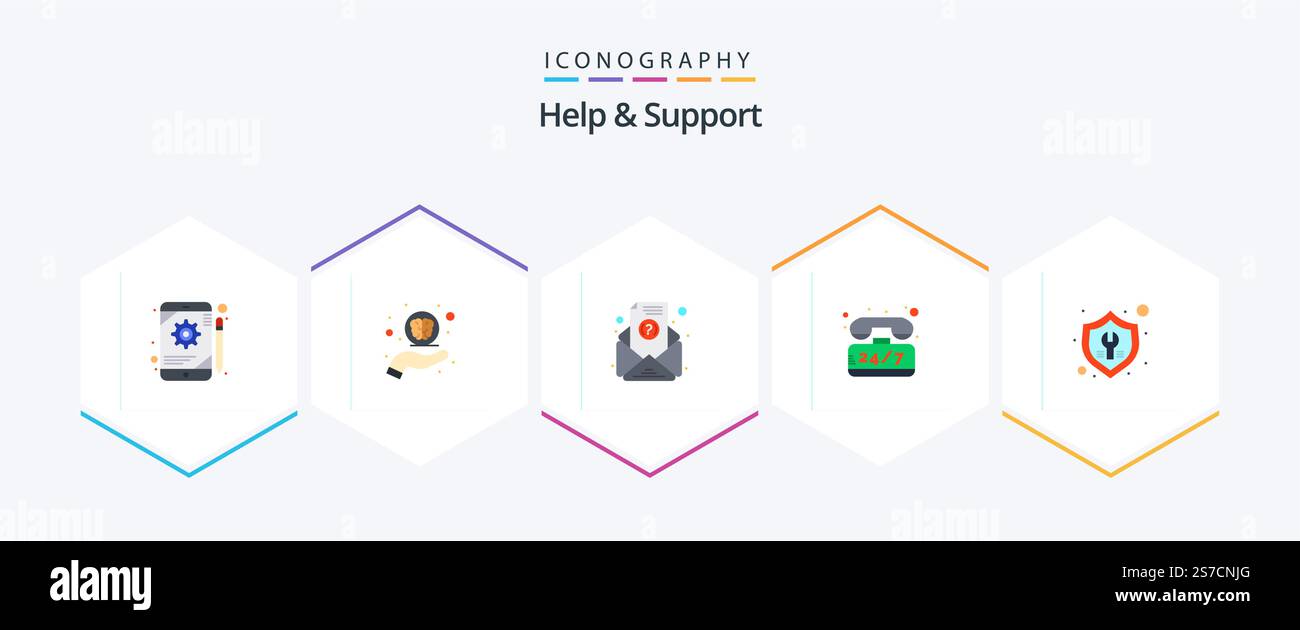 Help And Support 25 Flat icon pack including tools. fix. email. time ...