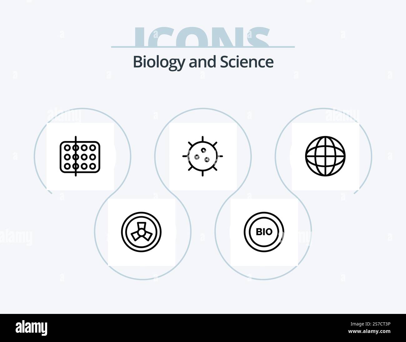 Biology Line Icon Pack 5 Icon Design. biology sign. love. biology ...
