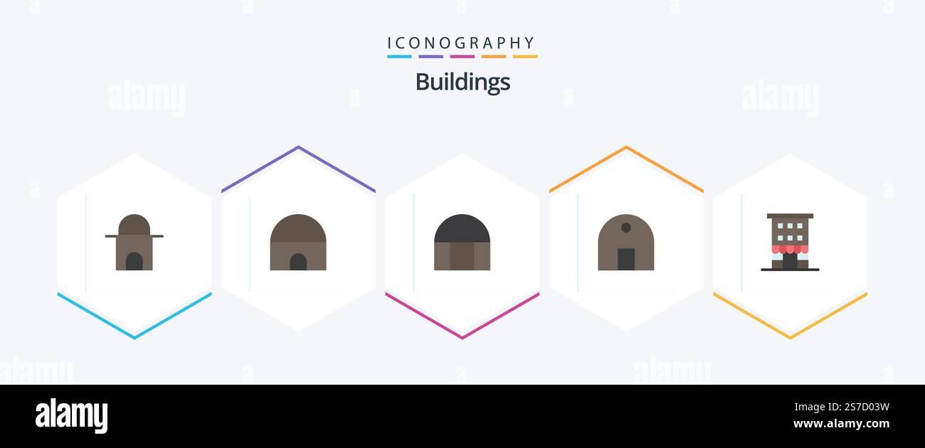 Buildings 25 Flat icon pack including . real estate. . shop front Stock ...