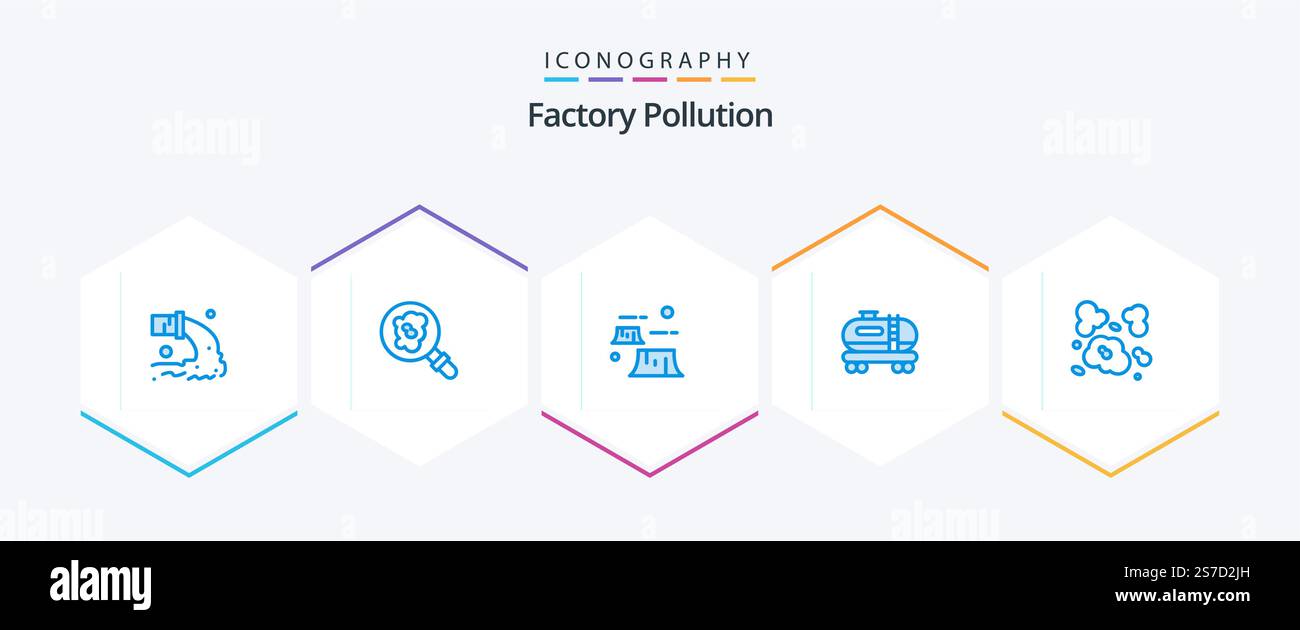 Factory Pollution 25 Blue icon pack including dust. pollution. factory ...