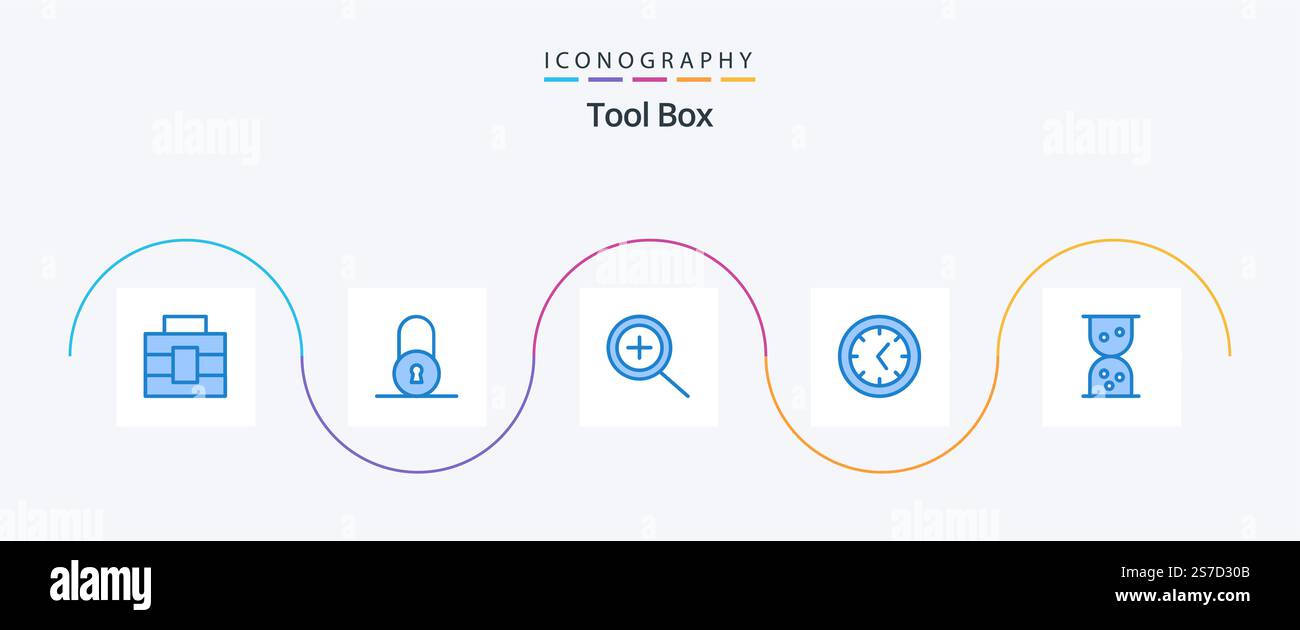 Tools Blue 5 Icon Pack Including . tools Stock Vector Image & Art - Alamy