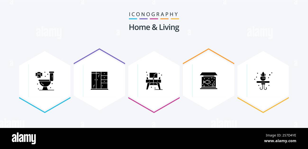 Home And Living 25 Glyph icon pack including . living. screen. home ...