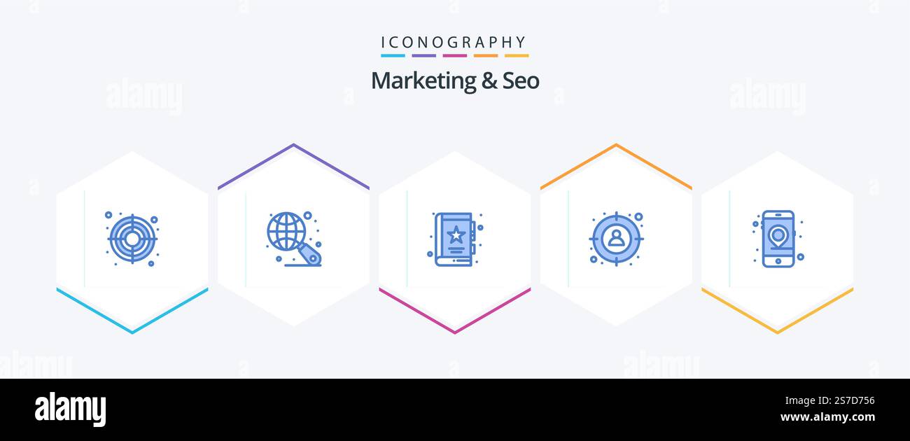 Marketing And Seo 25 Blue icon pack including mobile. gps. business ...