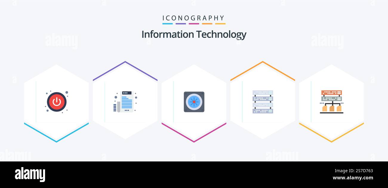 Information Technology 25 Flat icon pack including . management. fan ...