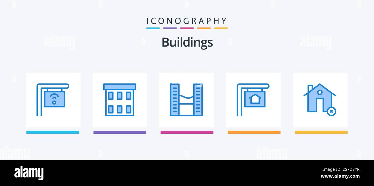 Buildings Blue 5 Icon Pack Including clear. buildings. buildings. sign ...