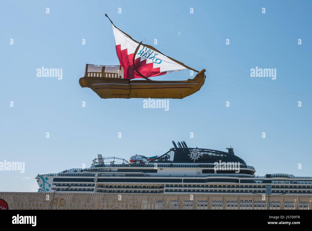 QATAR KITE FESTIVAL 2025 Participants are flying their kites during the