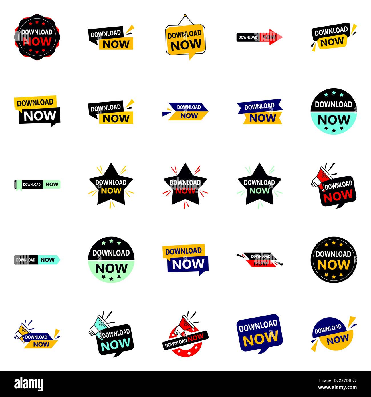 Download now set 25 different designs to choose from Stock Vector Image ...
