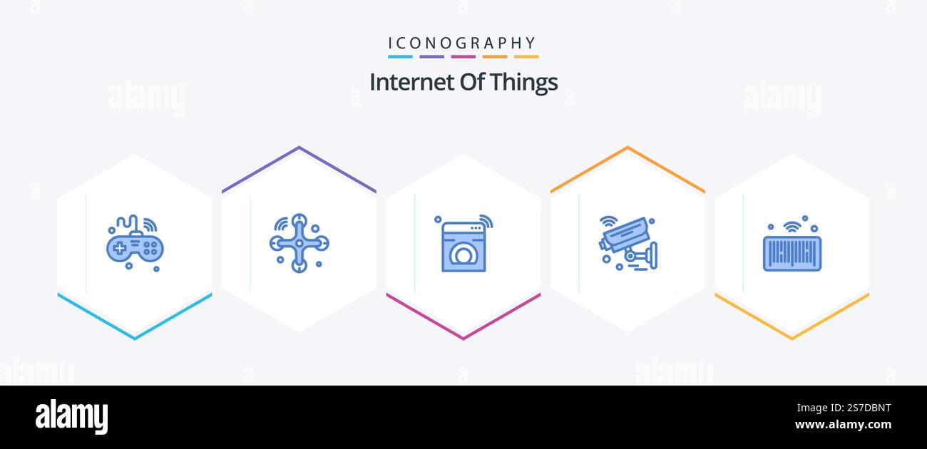 Internet Of Things 25 Blue icon pack including security. internet of ...