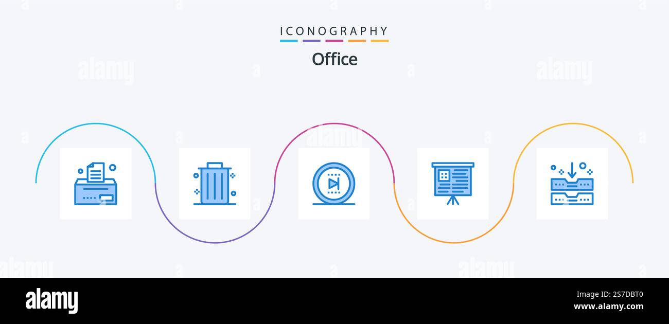 Office Blue 5 Icon Pack Including . office. online. drawer. archive ...