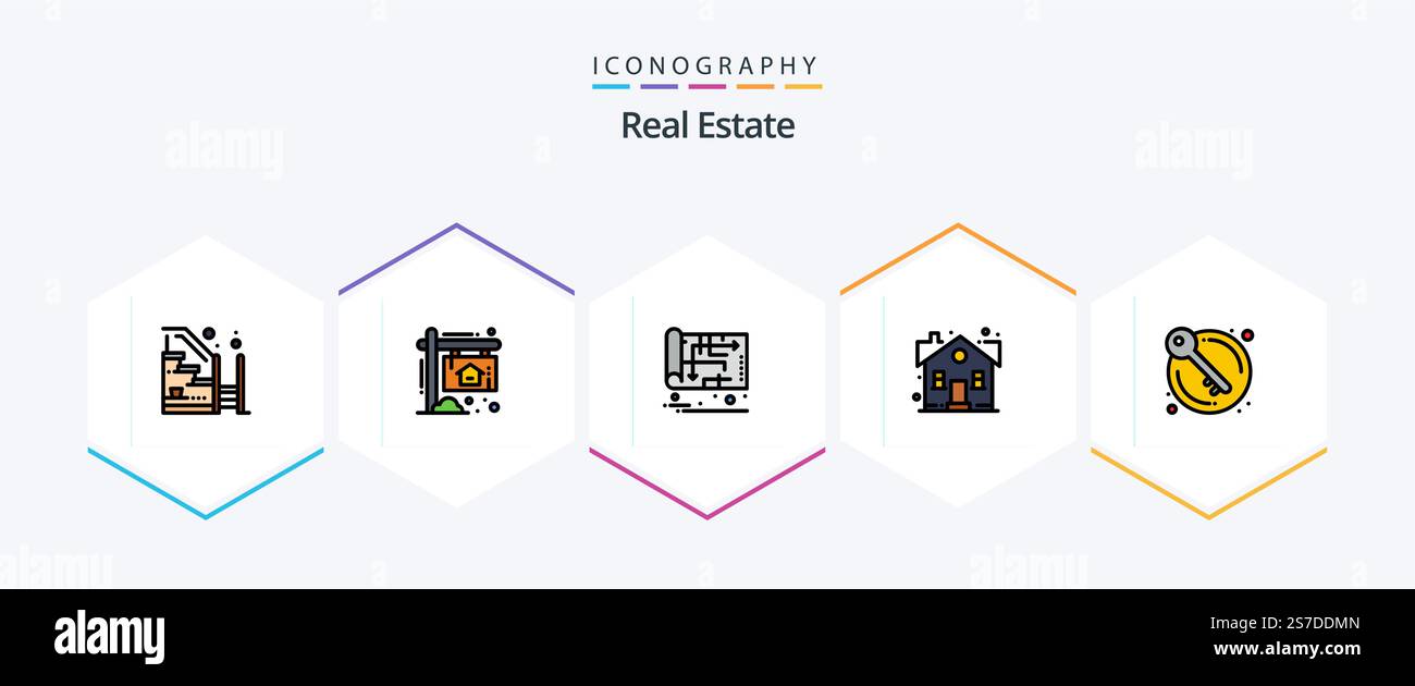 Real Estate 25 FilledLine icon pack including sweet home. home. house ...