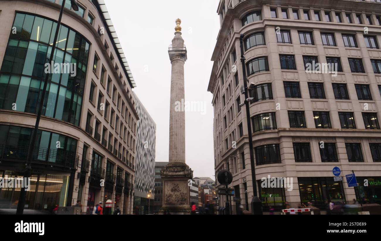 The Monument to the Great Fire of London of 1666 Stock Photo - Alamy