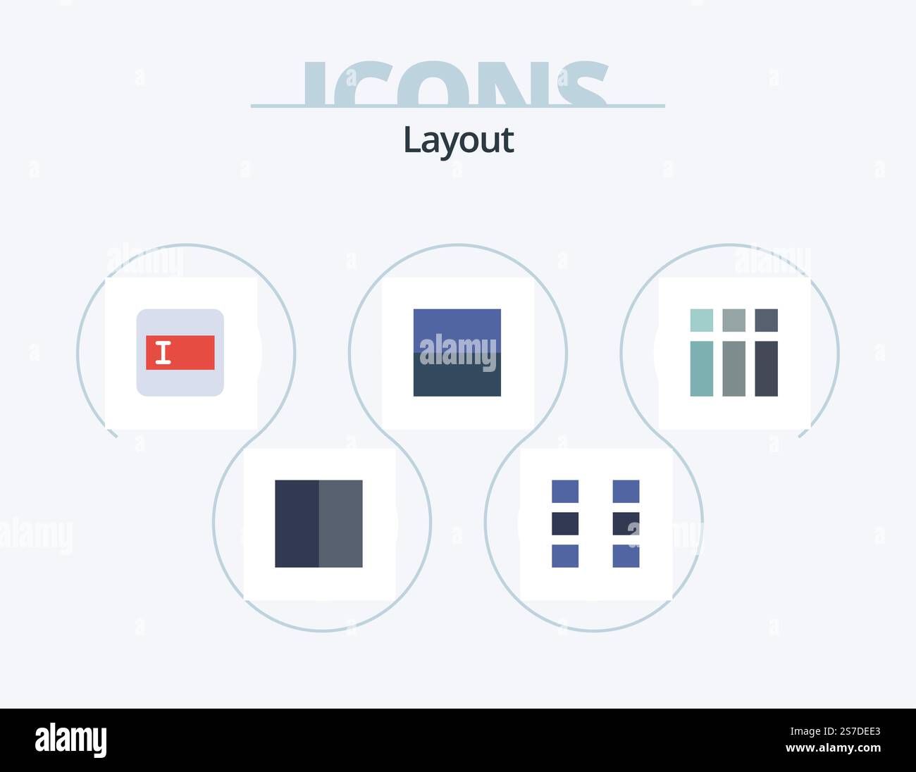 Layout Flat Icon Pack 5 Icon Design. layout. frame. form. collage ...