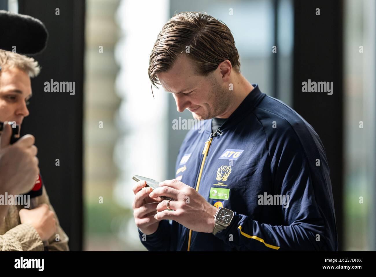 250119 Jonathan Carlsbogård of the Swedish men's national handball team