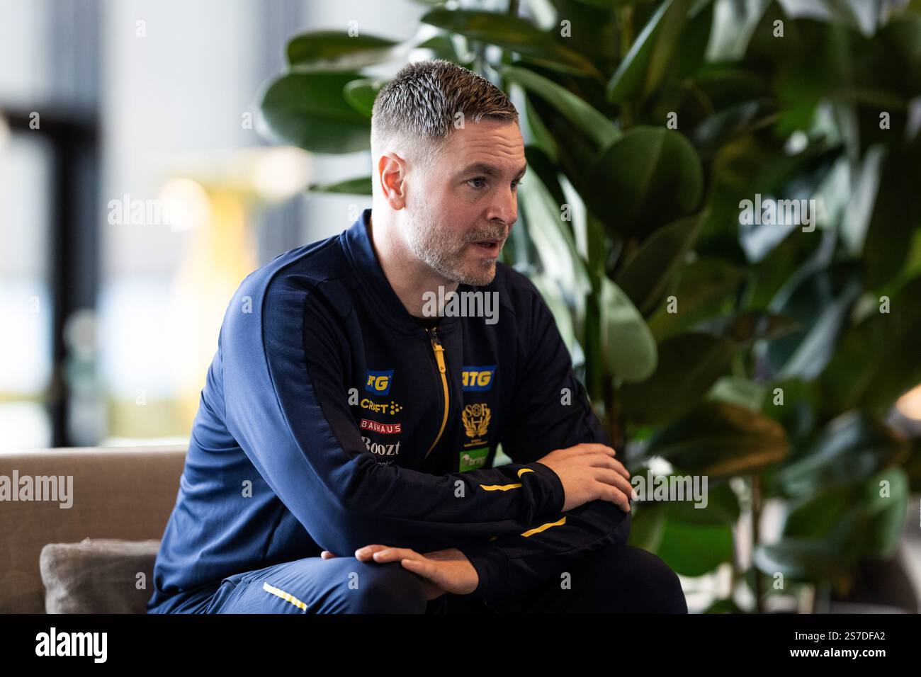 250119 Goalkeeper Andreas Palicka of the Swedish men's national