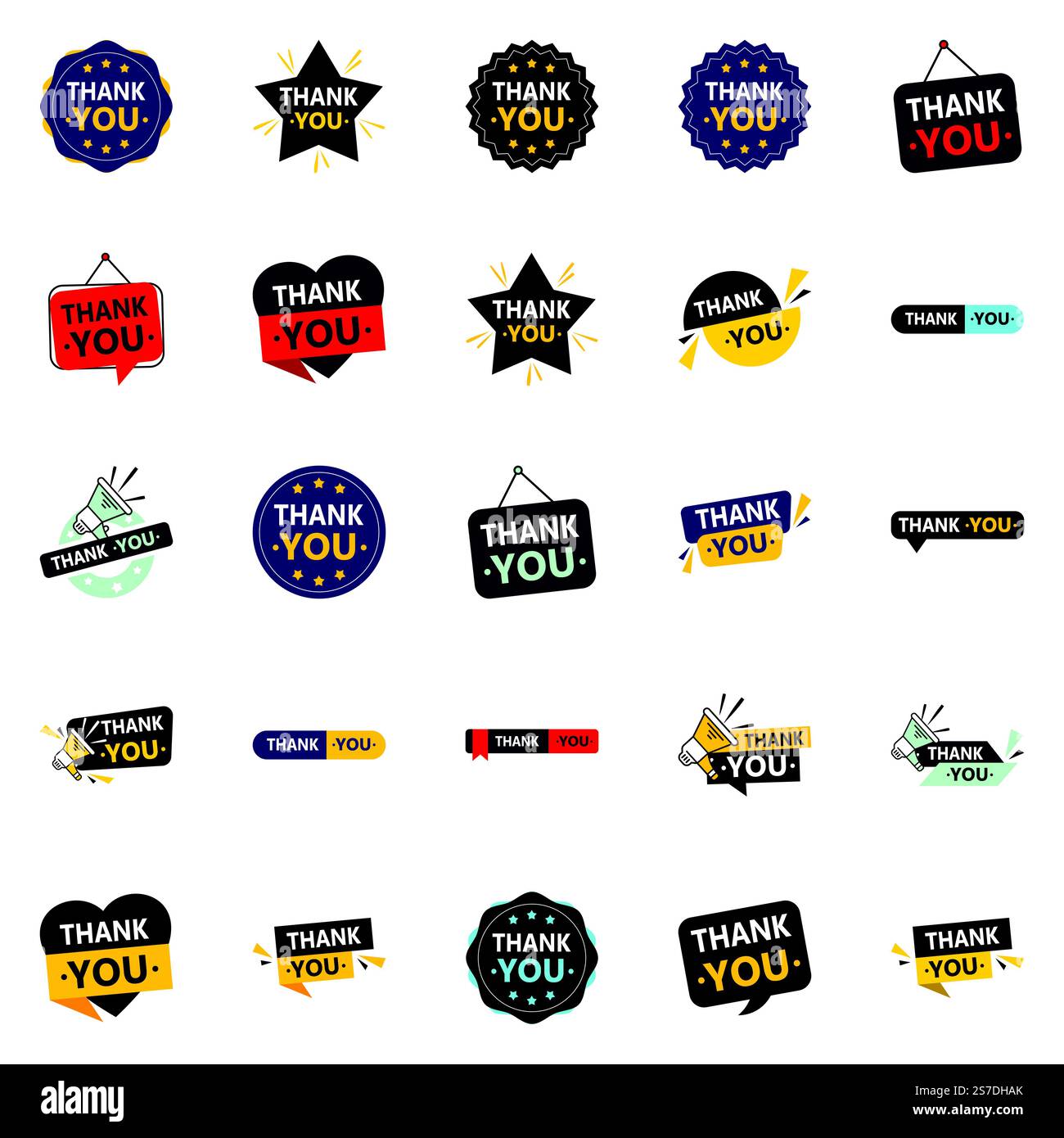 25 Innovative Vector Icons for Thank You Notes Stock Vector Image & Art ...