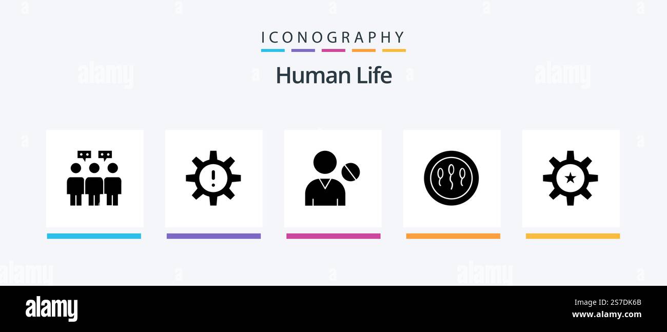 Human Glyph 5 Icon Pack Including hr. medicine. avatar. human. user ...