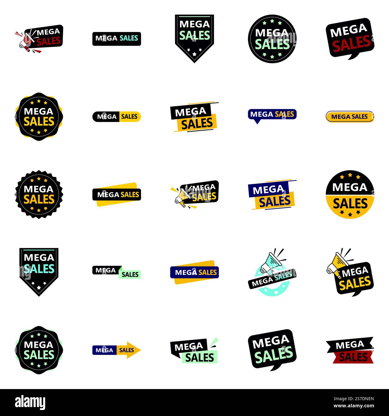 25 Stunning Vector Designs in the Mega Sale Pack Perfect for Promotions ...