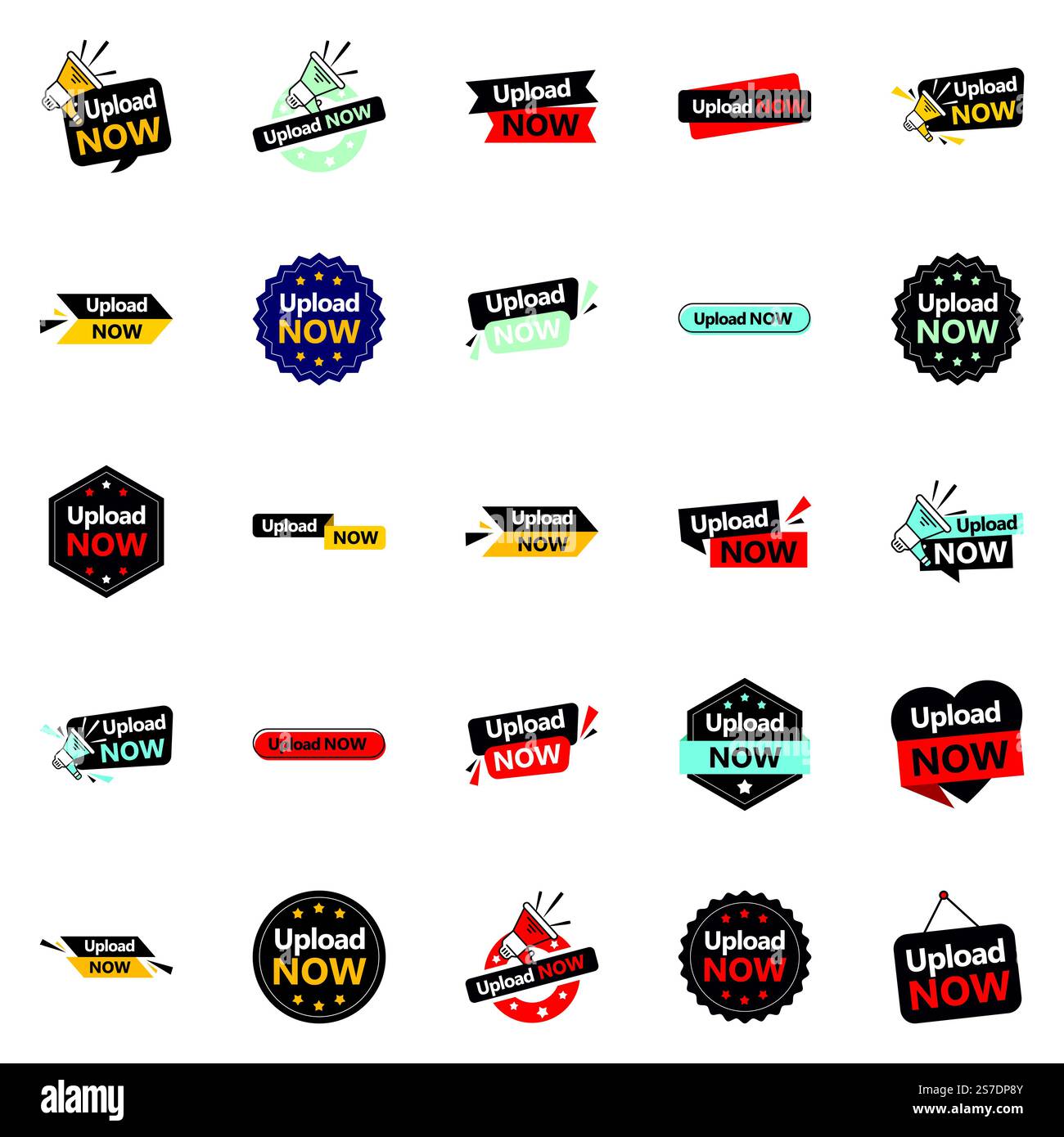 25 Professional Vector Designs in the Upload Now Bundle Perfect for ...