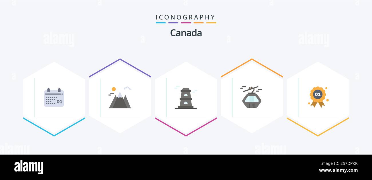 Canada 25 Flat icon pack including quality. award. tower. scandinavia ...